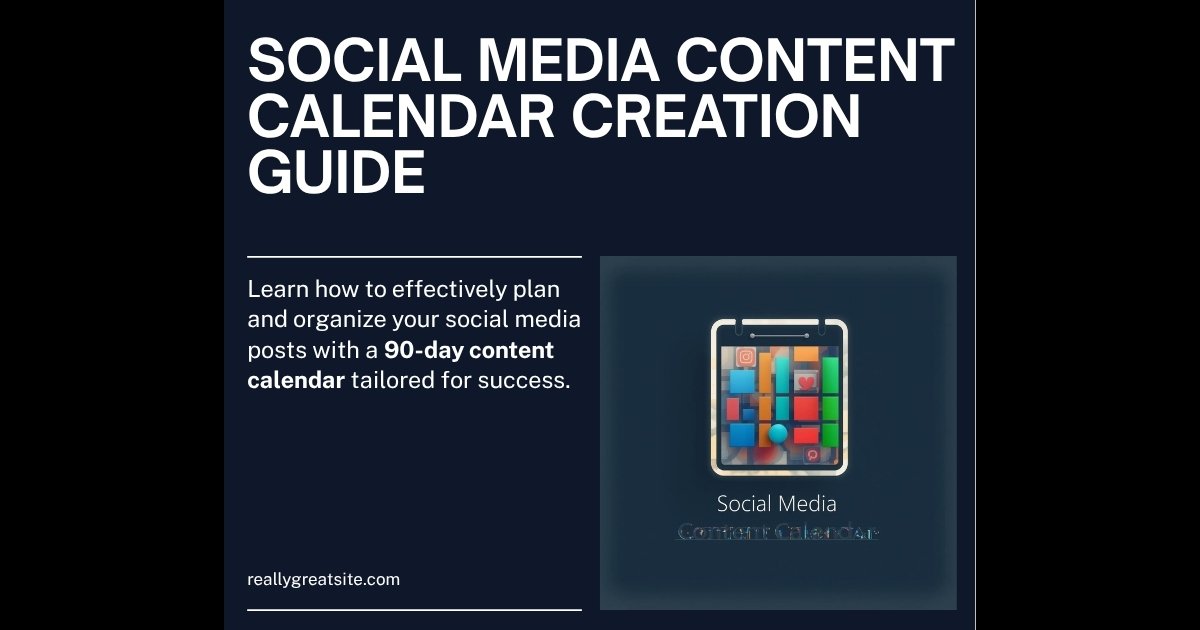 Social Media Content Calendar Template